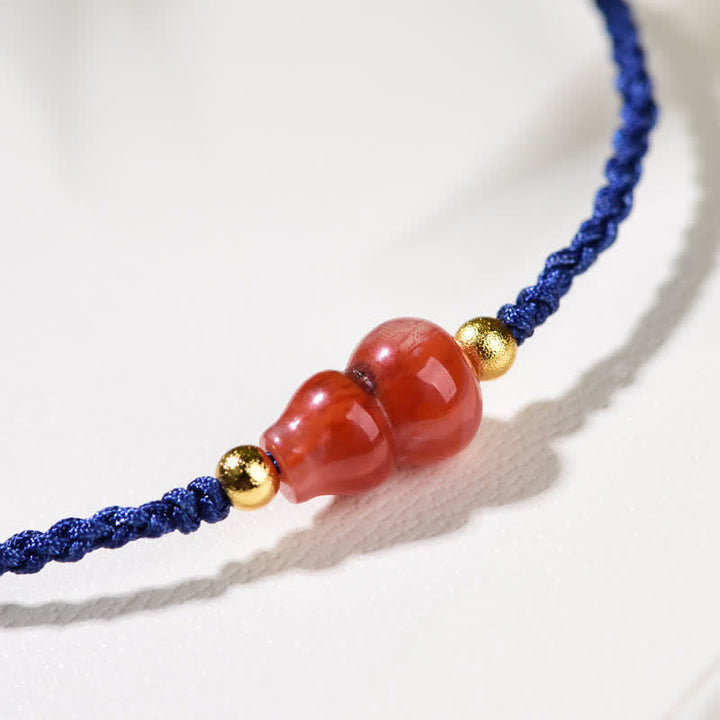 Buddha Stones 南赤瑪瑙のポジティブハンドメイドブルーストリングブレスレット - image 8
