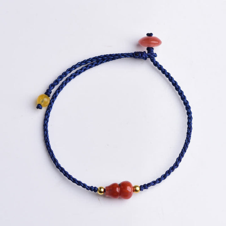 Buddha Stones 南赤瑪瑙のポジティブハンドメイドブルーストリングブレスレット - image 7