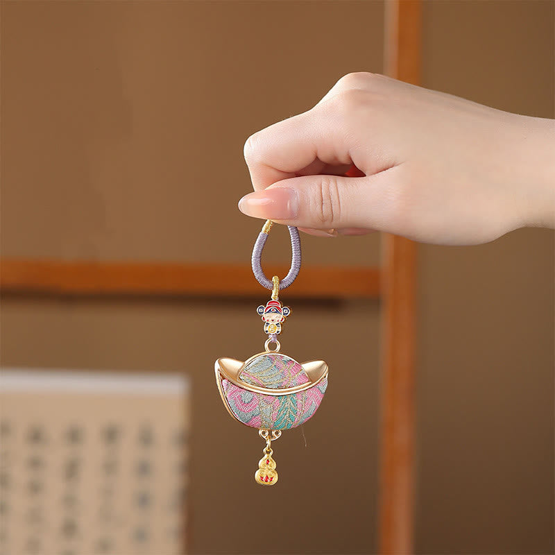 Buddha Stones 宋錦元宝幸運キーホルダー - image 1