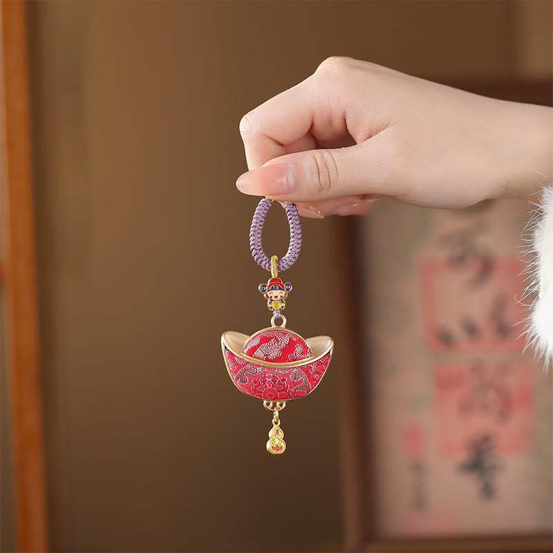 Buddha Stones 宋錦元宝幸運キーホルダー - image 0