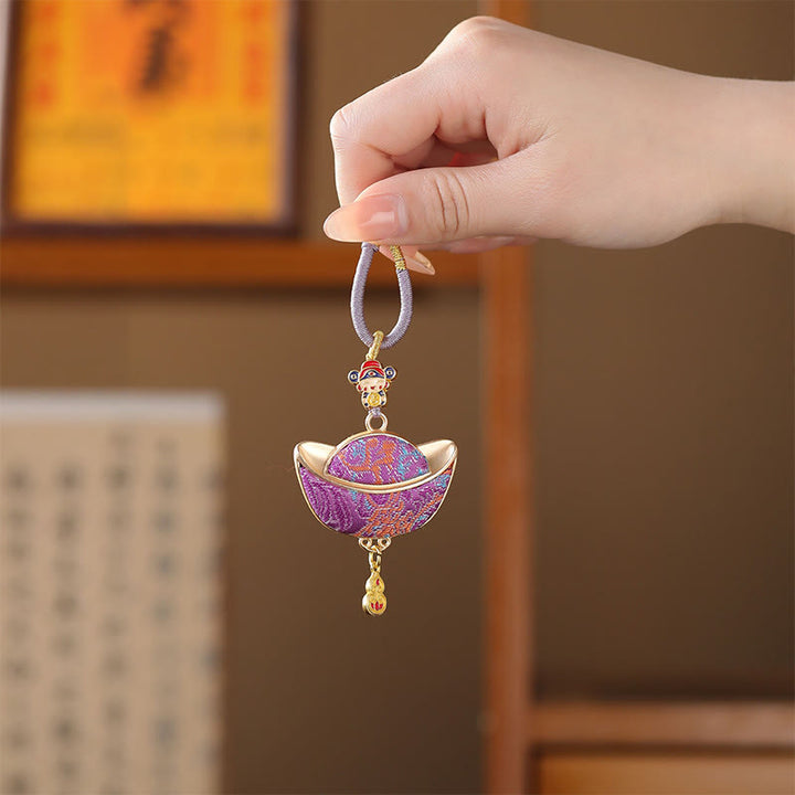 Buddha Stones 宋錦元宝幸運キーホルダー - image 4