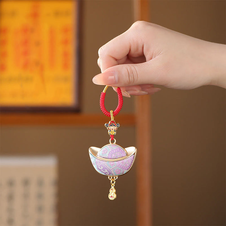 Buddha Stones 宋錦元宝幸運キーホルダー - image 2