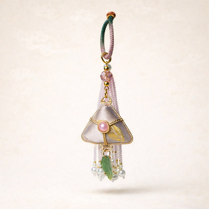 Buddha Stones 宋錦粽子型チャーム天秤キーホルダー - image 5
