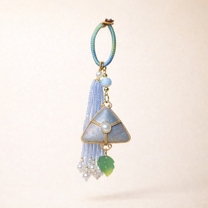 Buddha Stones 宋錦粽子型チャーム天秤キーホルダー - image 4