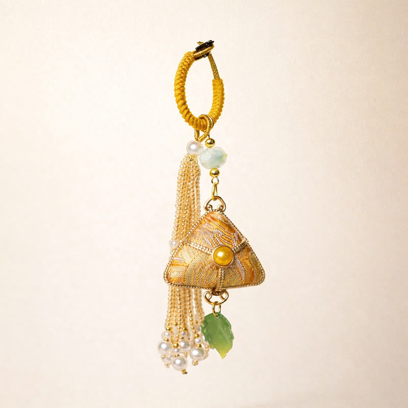 Buddha Stones 宋錦粽子型チャーム天秤キーホルダー - image 7
