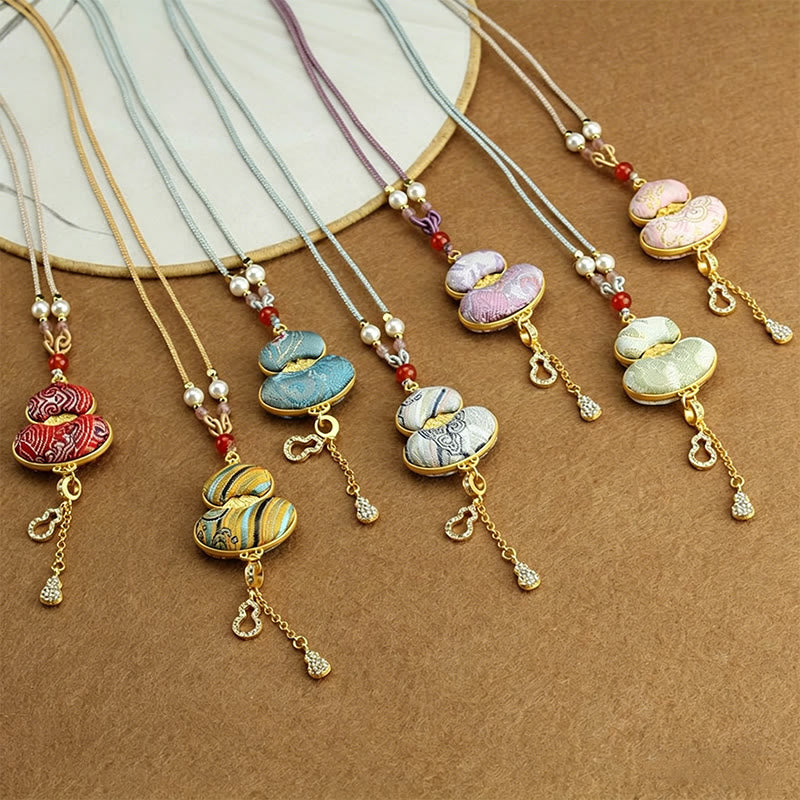Buddha Stones 宋錦瓢瓢箪の優雅なネックレス - image 0