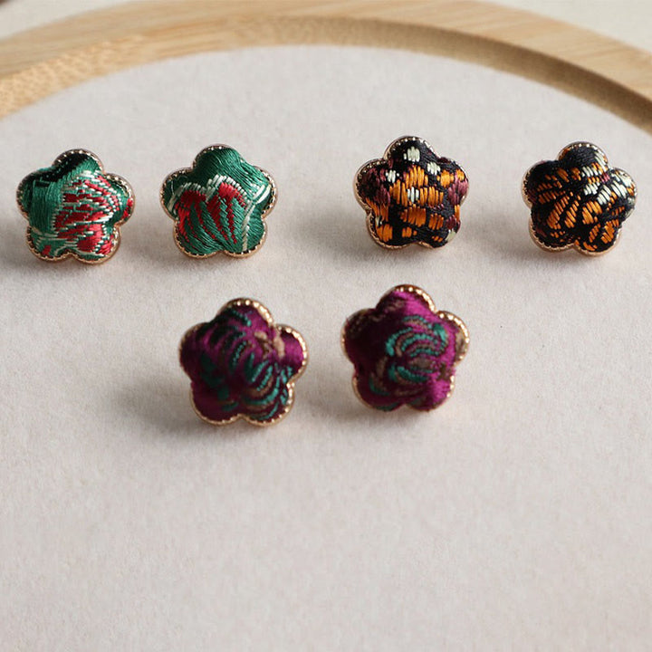 Buddha Stones 宋錦花バランスイヤリング - image 5