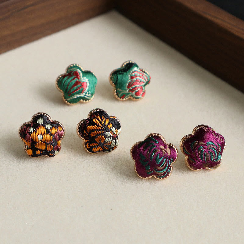Buddha Stones 宋錦花バランスイヤリング - image 6