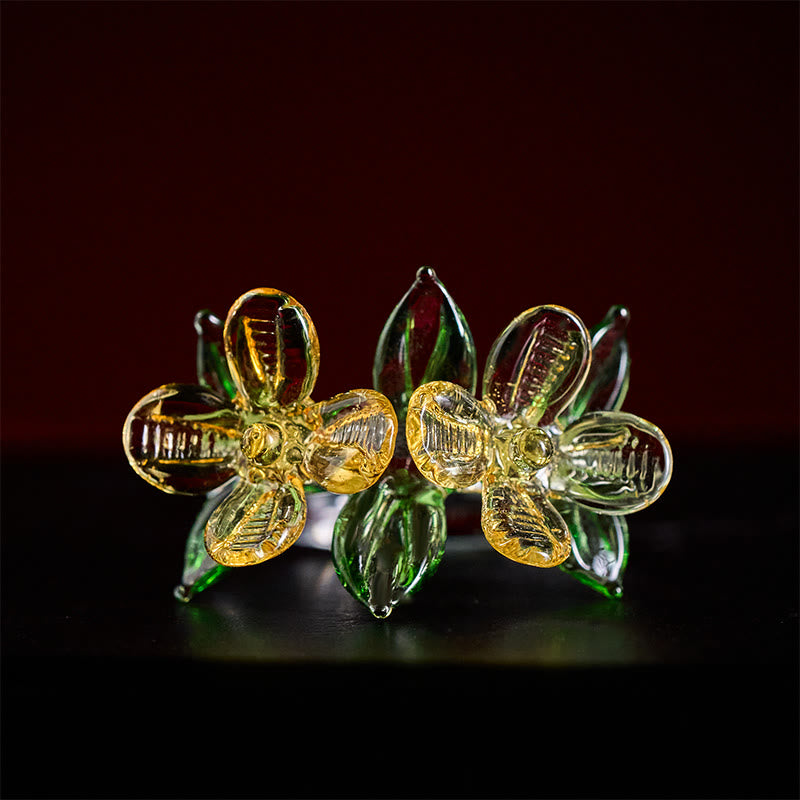 Buddha Stones 六里金木花の知恵の指輪 - image 2