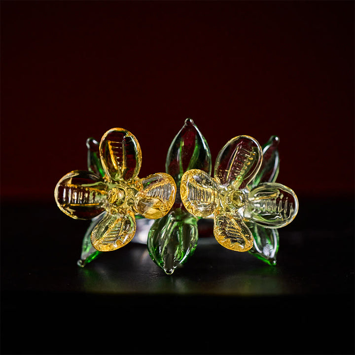 Buddha Stones 六里金木花の知恵の指輪 - image 2