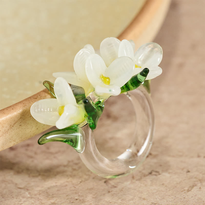 Buddha Stones 琉璃梨の花の知恵の指輪 - image 1
