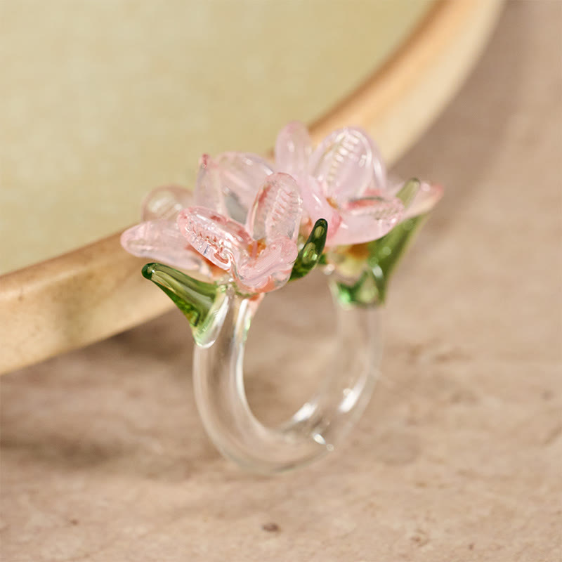 Buddha Stones 琉璃梨の花の知恵の指輪 - image 9