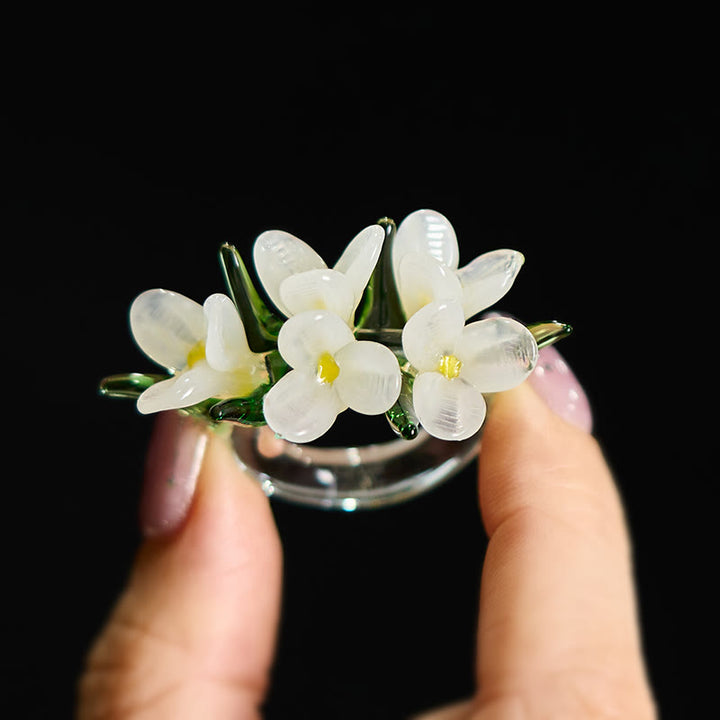 Buddha Stones 琉璃梨の花の知恵の指輪 - image 4