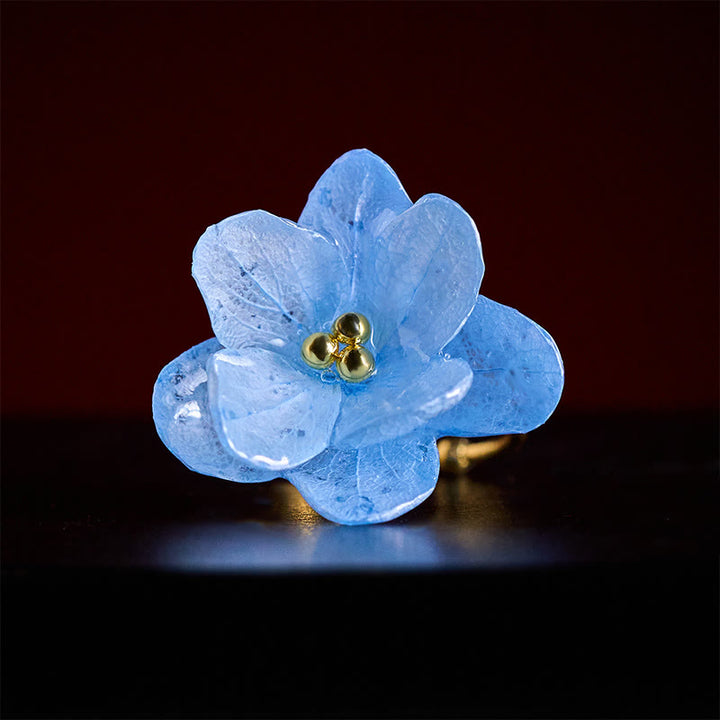 Buddha Stones リュウリアジサイの花の知恵の指輪 - image 3
