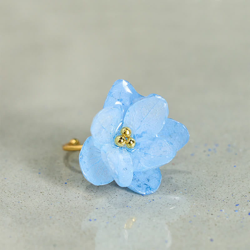 Buddha Stones リュウリアジサイの花の知恵の指輪 - image 5
