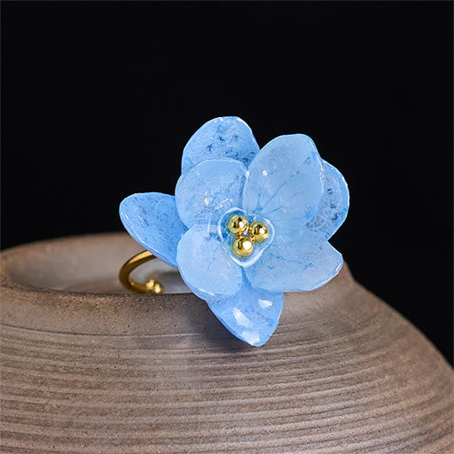 Buddha Stones リュウリアジサイの花の知恵の指輪 - image 2