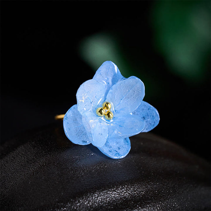 Buddha Stones リュウリアジサイの花の知恵の指輪 - image 4