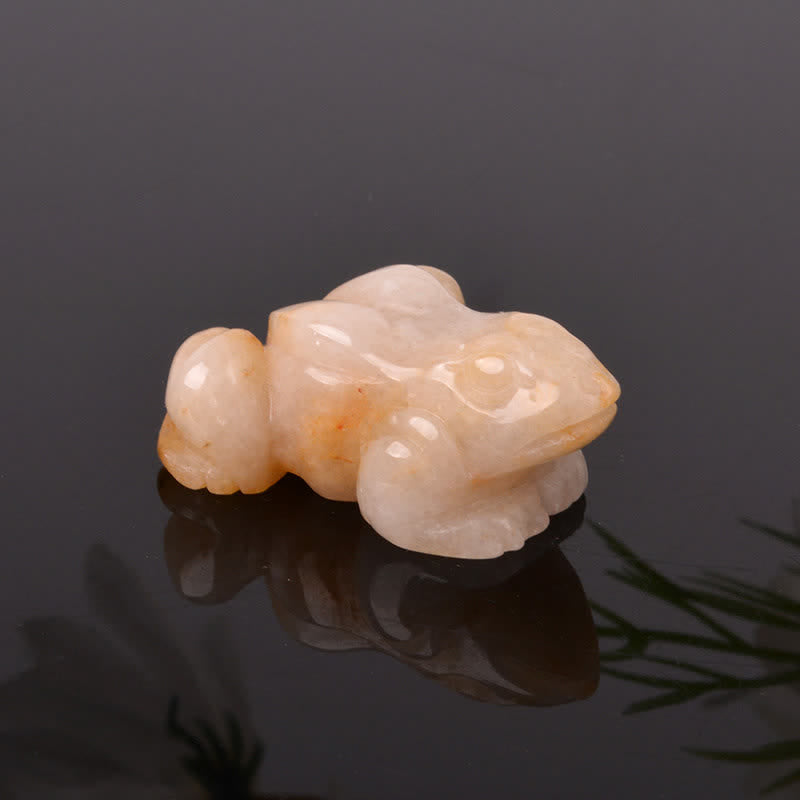Buddha Stones 天然グリーンアベンチュリンクリアクォーツカエル型富のクリスタル＆ストーン装飾 - トパーズ（優しさ♥富） - image 26