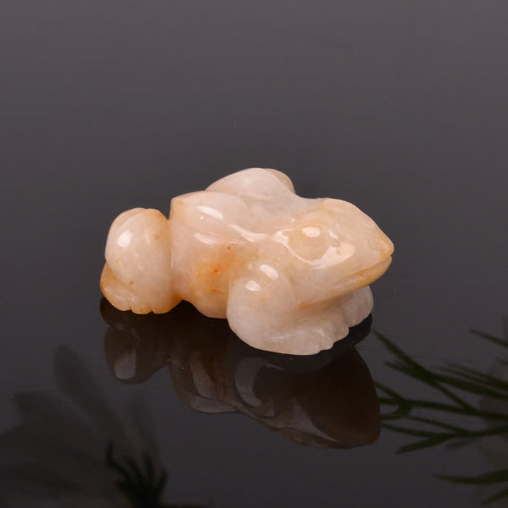Buddha Stones 天然グリーンアベンチュリンクリアクォーツカエル型富のクリスタル＆ストーン装飾 - トパーズ（優しさ♥富） - image 26