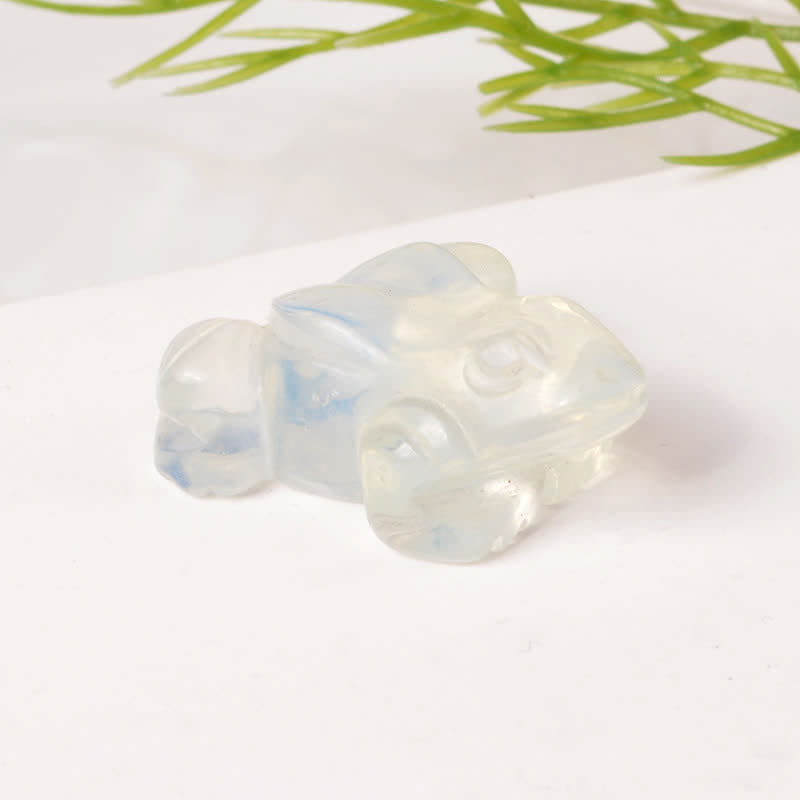 Buddha Stones 天然グリーンアベンチュリンクリアクォーツカエル型富のクリスタル＆ストーン装飾 - image 19