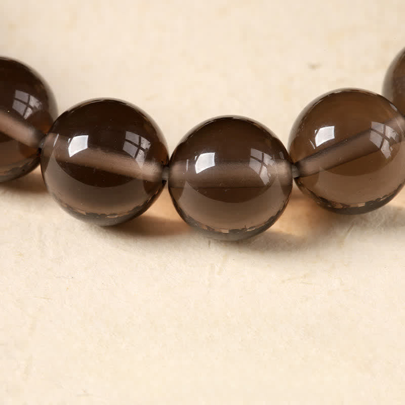 Buddha Stones 黒曜石八卦護符チベット丸ビーズブレスレット - image 12