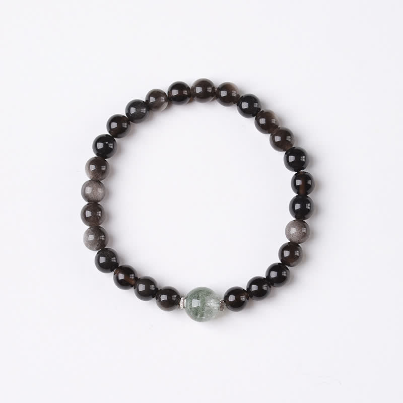 Buddha Stones 黒曜石のグラウンディング ハンドメイド 中国風ラウンドブレスレット - image 12