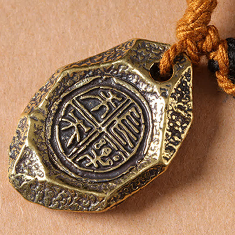 Buddha Stones シルバーシーンオブシディアンガルーダ守護手織りビーズネックレス - image 13