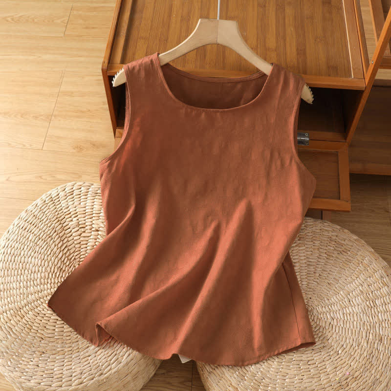 Buddha Stones 夏物カジュアルサイドスリットフラワーレディースノースリーブTシャツタンクトップ - ペルー - US8-10，UK/AU12-14，EU40-42 (2XL) - image 0