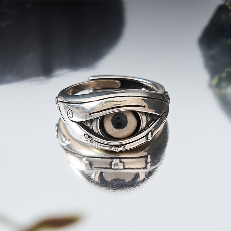 Buddha Stones 銅製ジービーズ 邪視除け 調節可能なリング - image 4