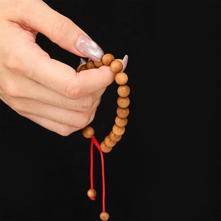 Buddha Stones サンダルウッドのグラウンディング　チベット産サンダルウッドマーラー数珠のリストマラ - image 6