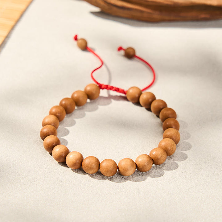Buddha Stones サンダルウッドのグラウンディング　チベット産サンダルウッドマーラー数珠のリストマラ - image 2