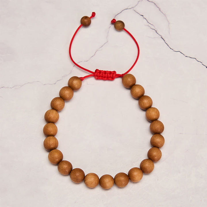 Buddha Stones サンダルウッドのグラウンディング　チベット産サンダルウッドマーラー数珠のリストマラ - image 3