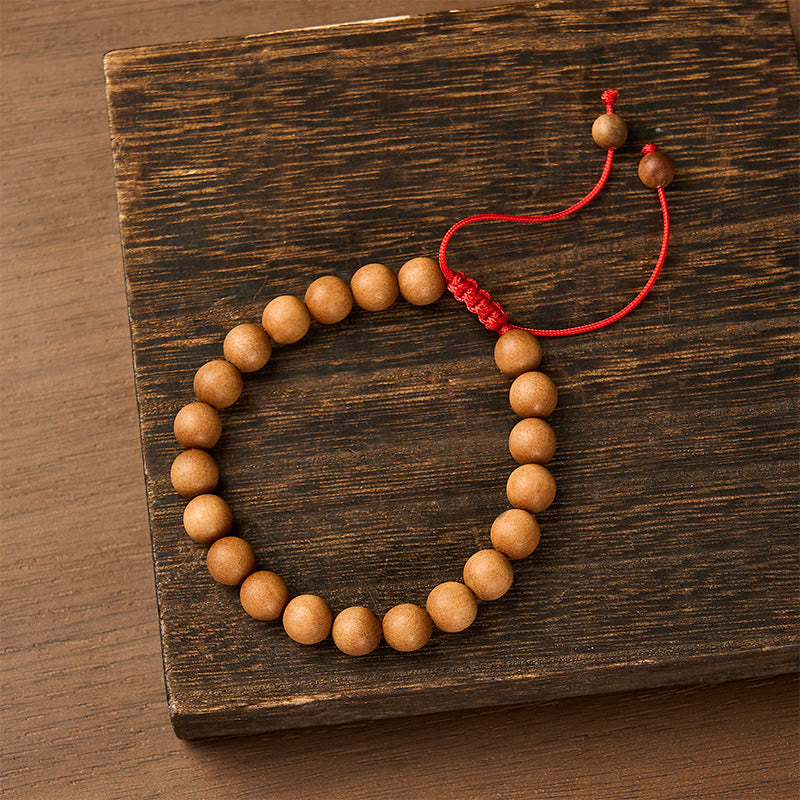 Buddha Stones サンダルウッドのグラウンディング　チベット産サンダルウッドマーラー数珠のリストマラ - サンダルウッド（グラウンディング♥瞑想） - image 0