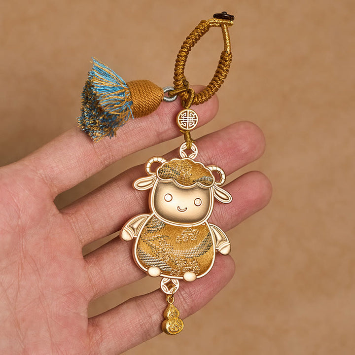 Buddha Stones 宋錦織の手作り中国十二支タッセル幸運キーホルダー - image 16