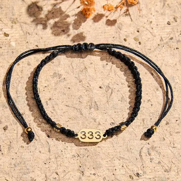 Buddha Stones エンジェルナンバーズ 赤黒編み紐コネクションブレスレット - image 15