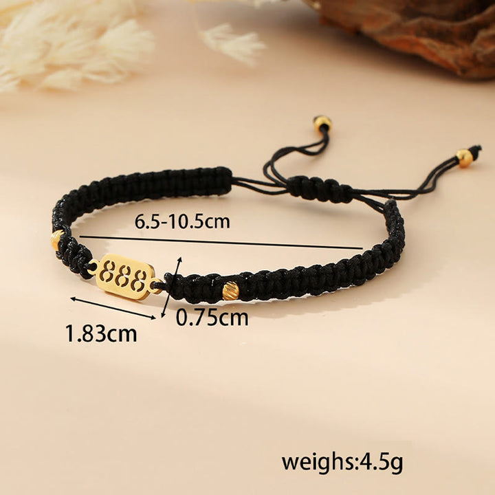 Buddha Stones エンジェルナンバーズ 赤黒編み紐コネクションブレスレット - image 36