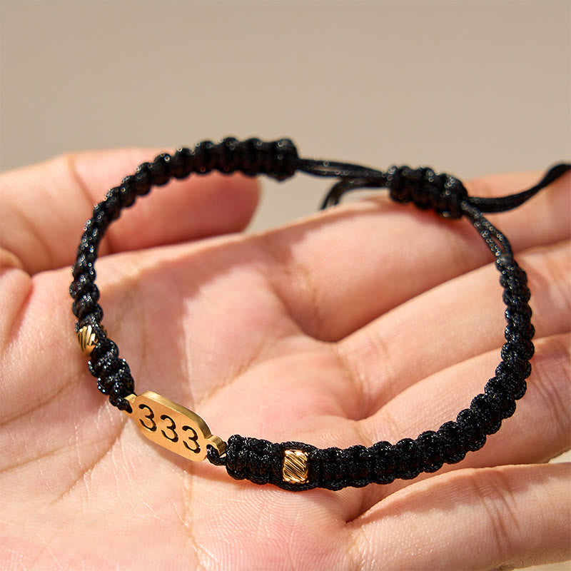 Buddha Stones エンジェルナンバーズ 赤黒編み紐コネクションブレスレット - image 17