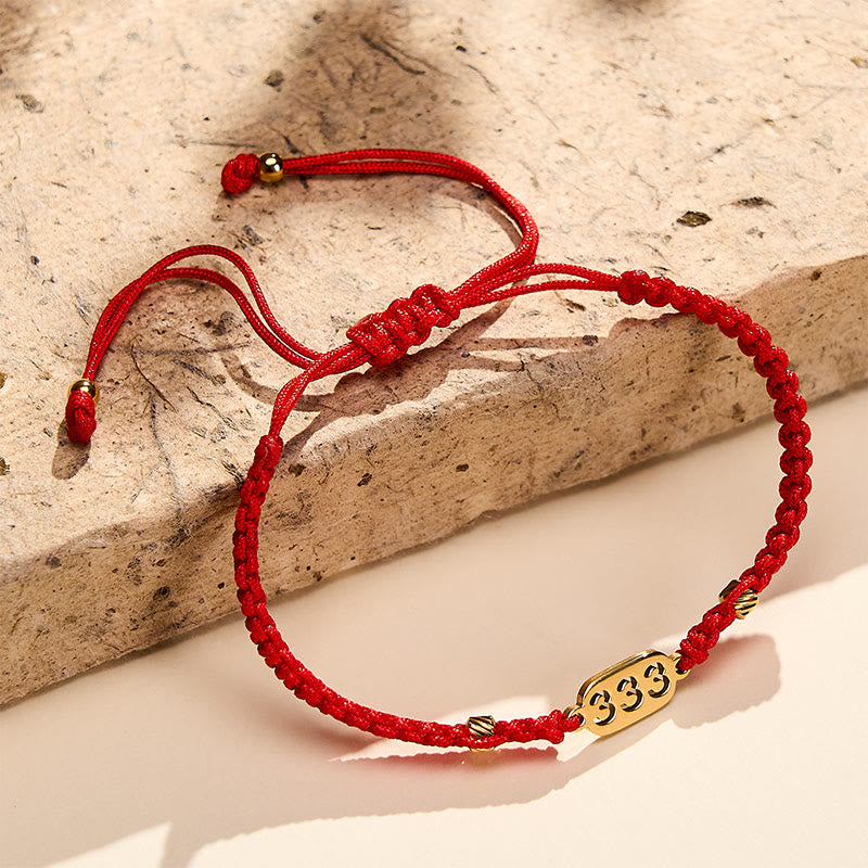 Buddha Stones エンジェルナンバーズ 赤黒編み紐コネクションブレスレット - image 11