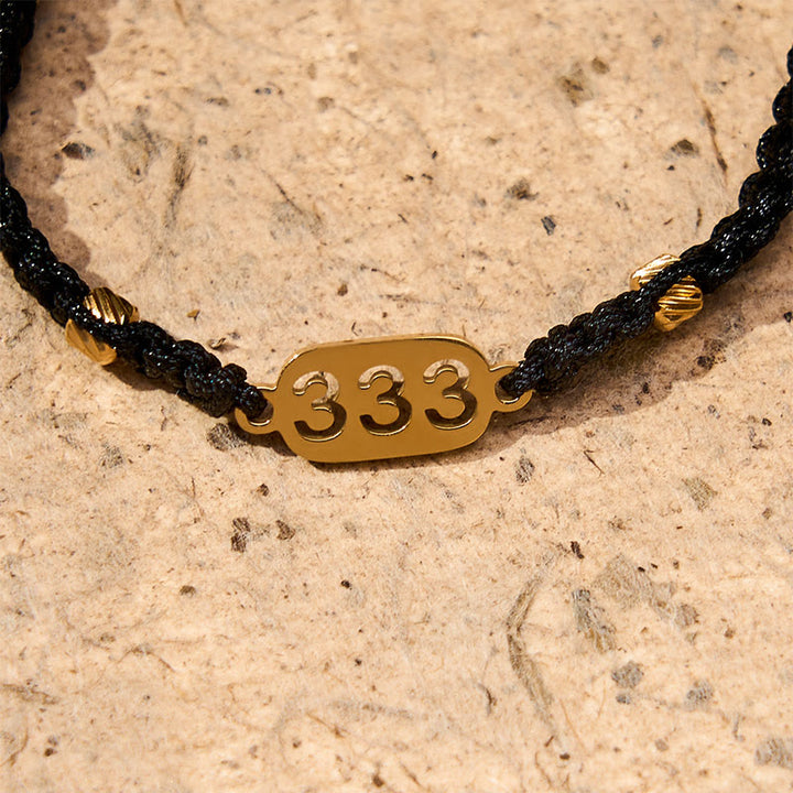 Buddha Stones エンジェルナンバーズ 赤黒編み紐コネクションブレスレット - image 18