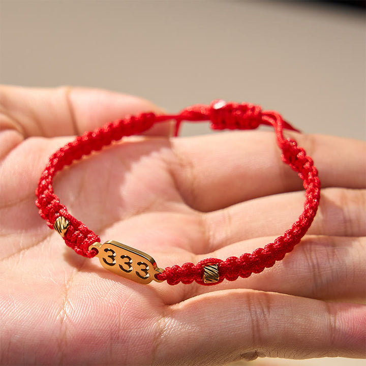 Buddha Stones エンジェルナンバーズ 赤黒編み紐コネクションブレスレット - image 12