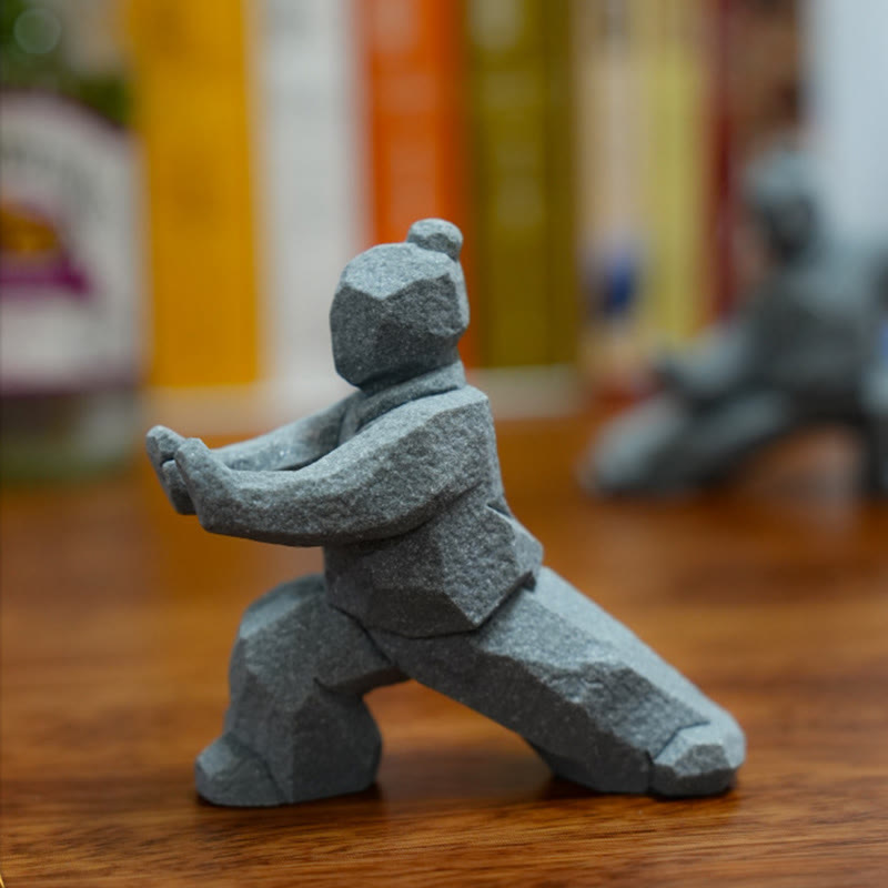 Buddha Stones 樹脂陰陽バランス太極拳フィギュアマインドフルリビング装飾 - image 16