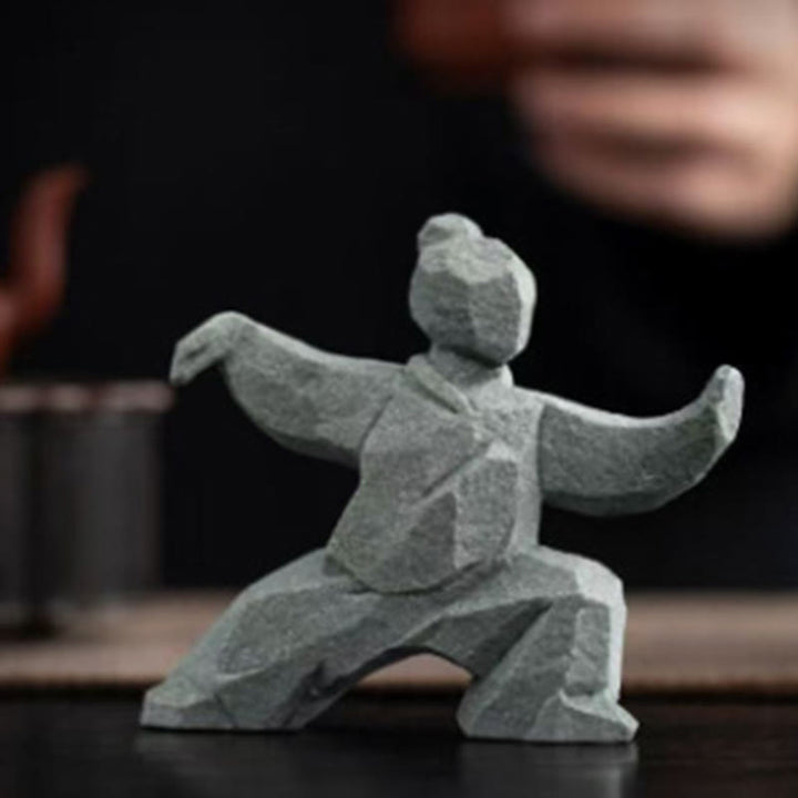 Buddha Stones 樹脂陰陽バランス太極拳フィギュアマインドフルリビング装飾 - image 6