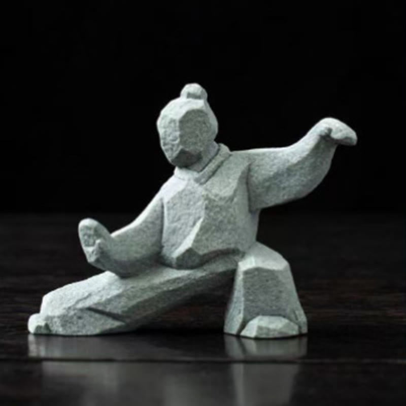 Buddha Stones 樹脂陰陽バランス太極拳フィギュアマインドフルリビング装飾 - image 12