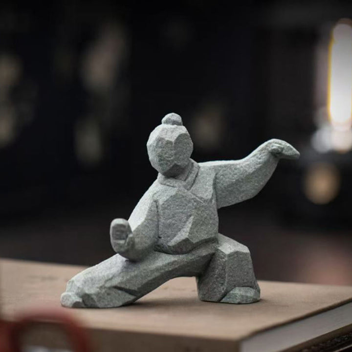 Buddha Stones 樹脂陰陽バランス太極拳フィギュアマインドフルリビング装飾 - image 13