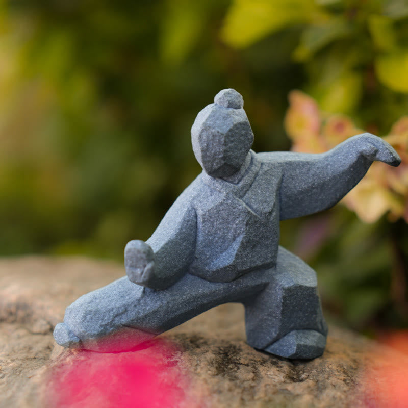 Buddha Stones 樹脂陰陽バランス太極拳フィギュアマインドフルリビング装飾 - image 11