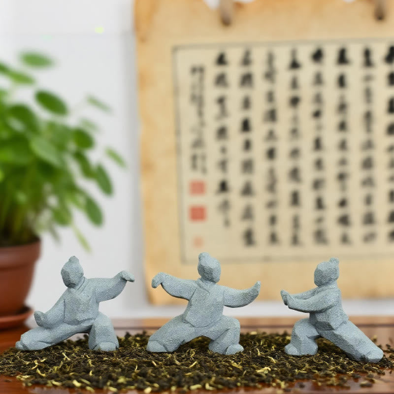 Buddha Stones 樹脂陰陽バランス太極拳フィギュアマインドフルリビング装飾 - image 20