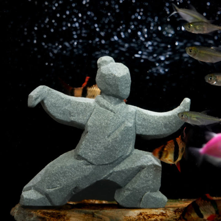 Buddha Stones 樹脂陰陽バランス太極拳フィギュアマインドフルリビング装飾 - image 3