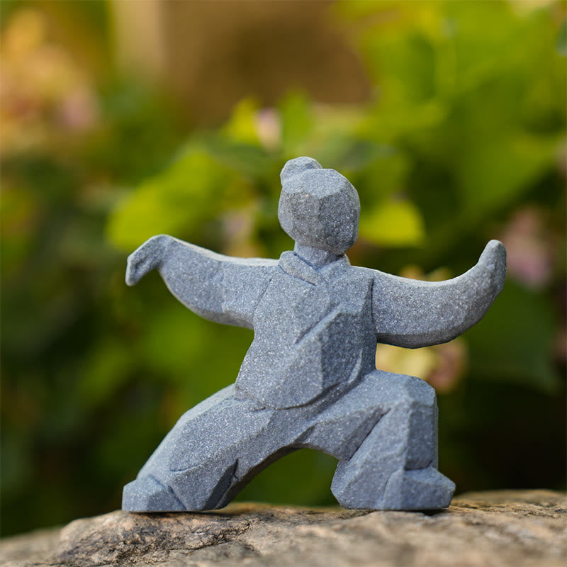 Buddha Stones 樹脂陰陽バランス太極拳フィギュアマインドフルリビング装飾 - image 2