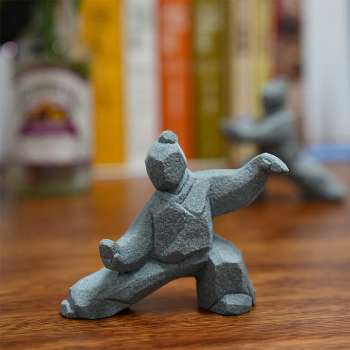 Buddha Stones 樹脂陰陽バランス太極拳フィギュアマインドフルリビング装飾 - image 10