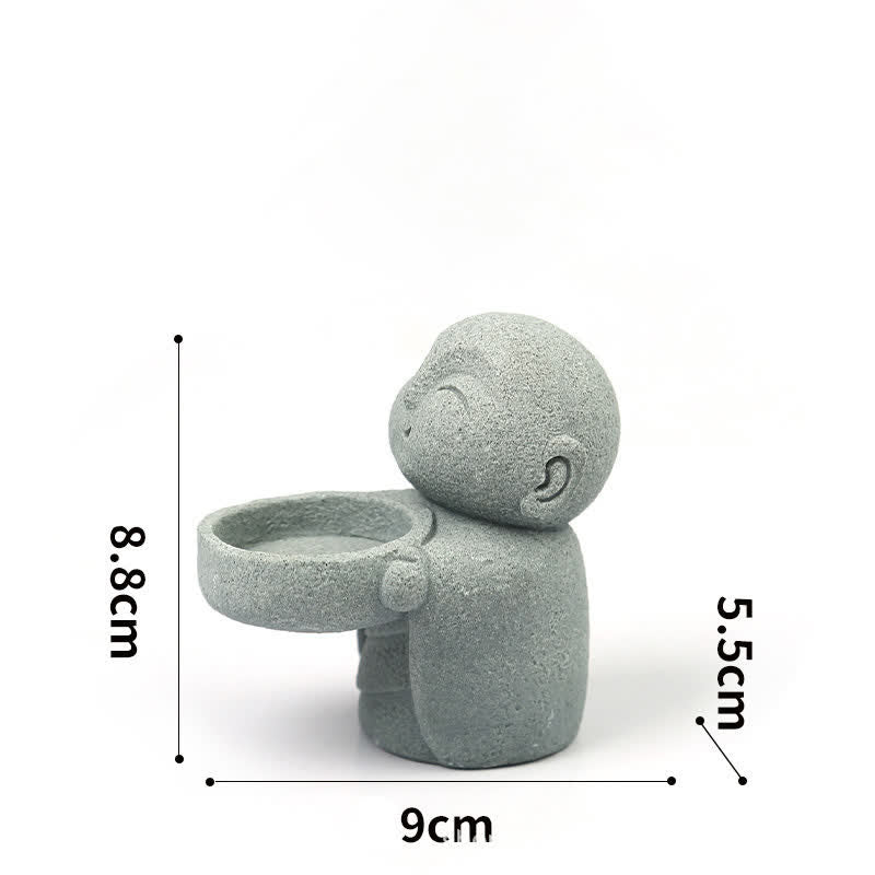Buddha Stones 樹脂製仏陀静寂キャンドルホルダー像装飾品（キャンドルなし） - image 4